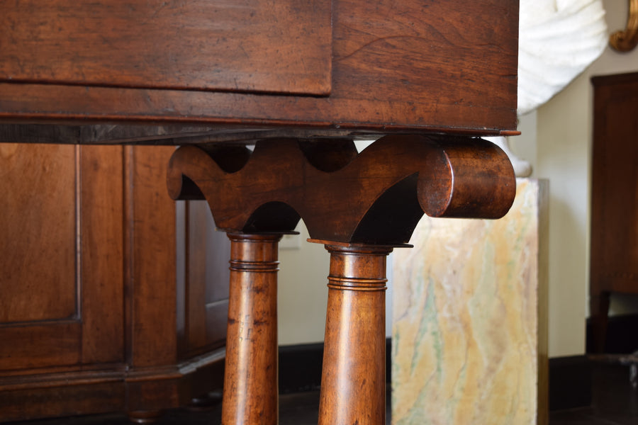 Walnut 2-Drawer Drapers Table