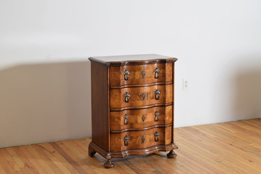 Walnut 4-Drawer Commode