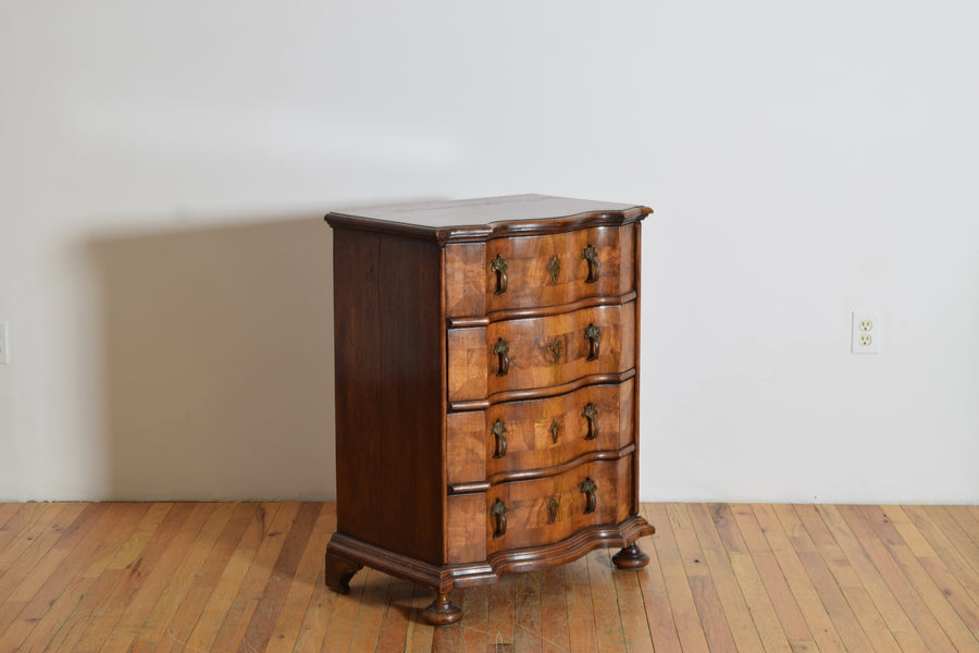 Walnut 4-Drawer Commode