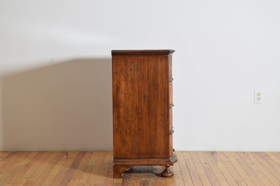 Walnut 4-Drawer Commode