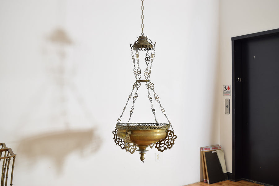 Large Brass Censer Lantern