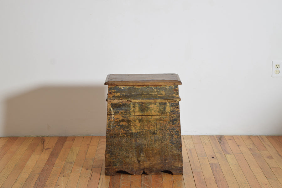 Painted Work Stool or Side Table