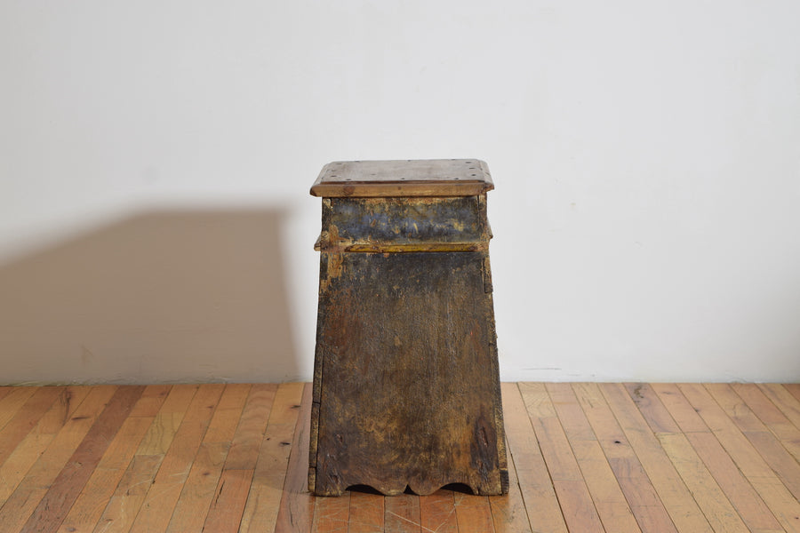 Painted Work Stool or Side Table
