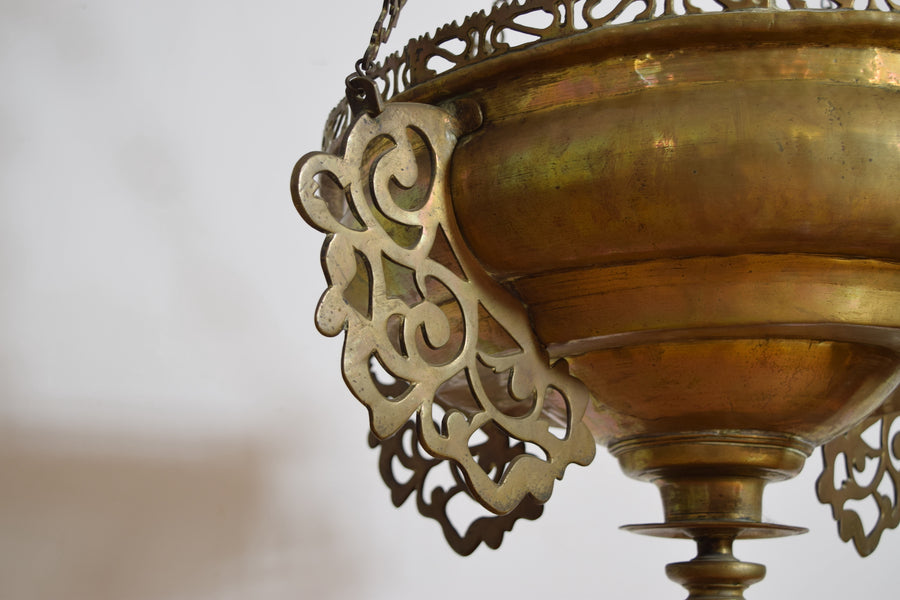 Large Brass Censer Lantern