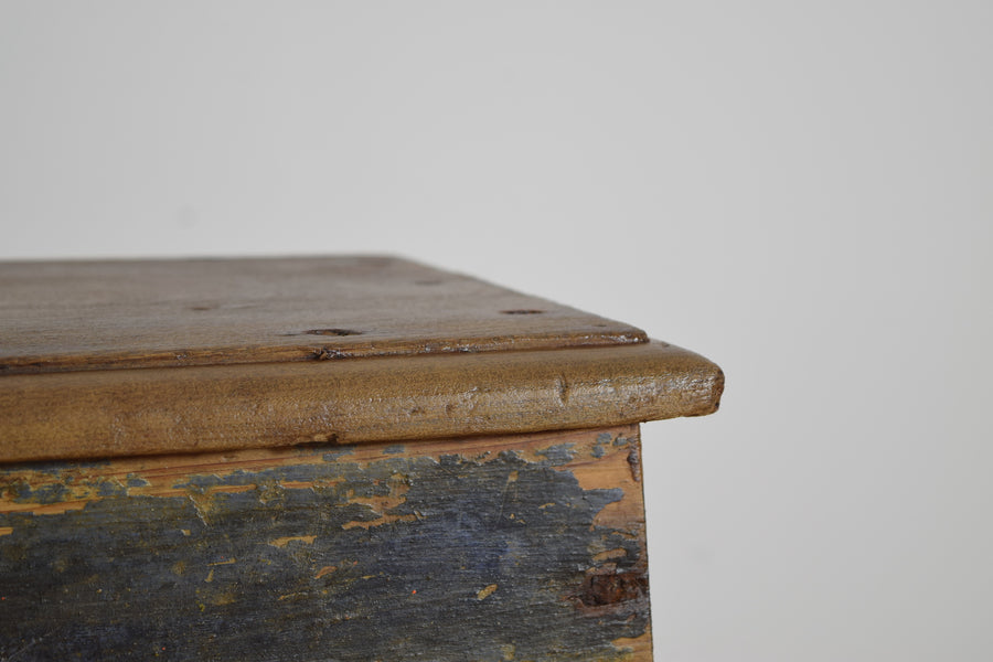 Painted Work Stool or Side Table