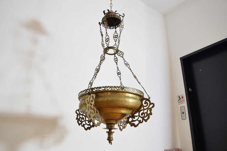 Large Brass Censer Lantern