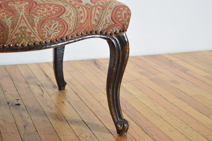 Pair of Poltrone in Carved Walnut