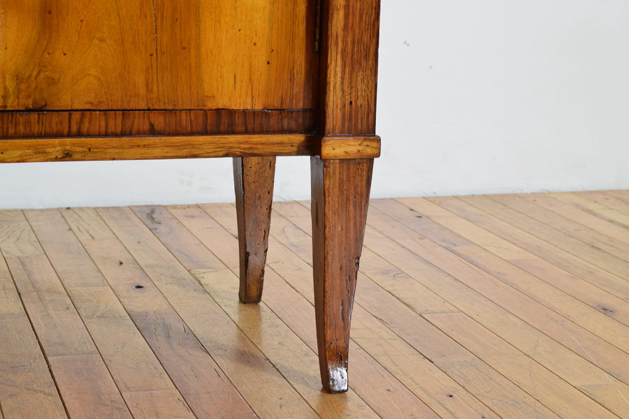 Walnut and Ebonized 2-Door, 2-Drawer Credenza