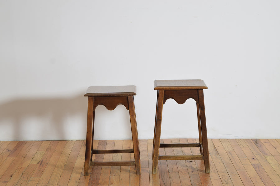 Near Pair of Walnut Low Tables
