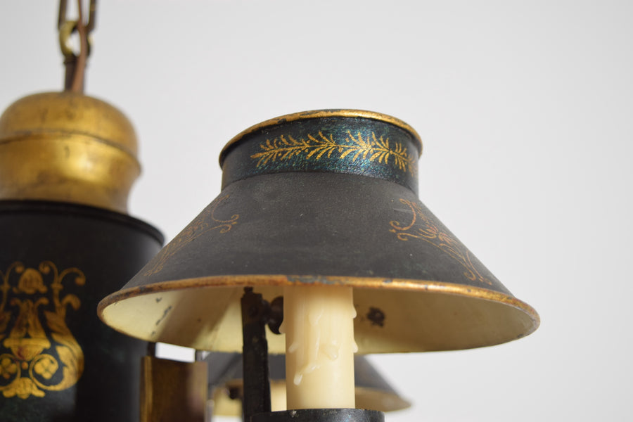 Painted Tole 4-Light Chandelier