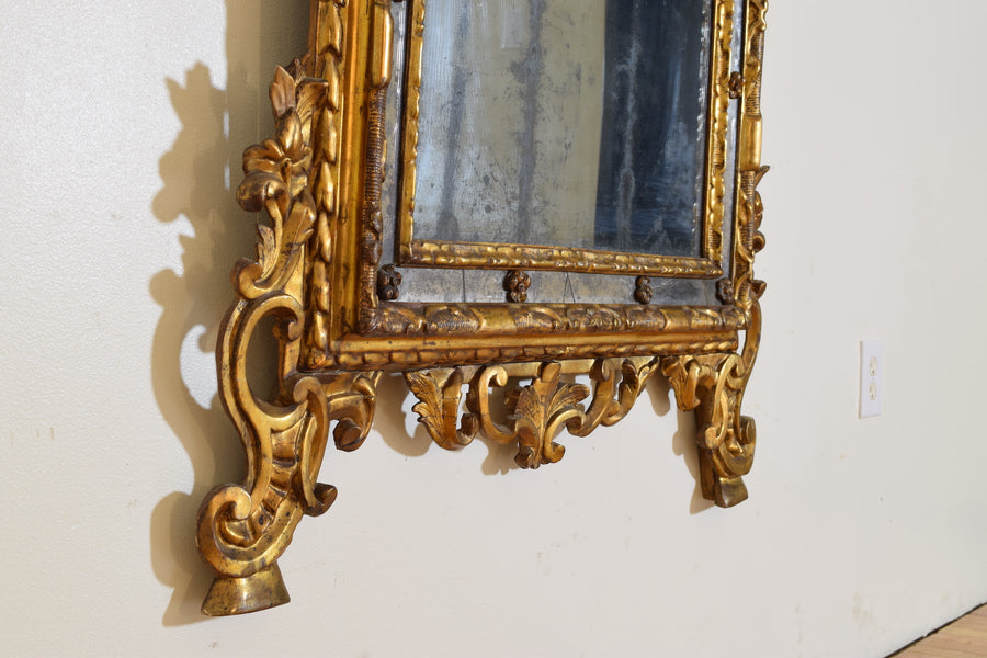 Carved Giltwood 2-Piece Mirror