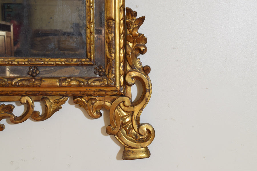 Carved Giltwood 2-Piece Mirror