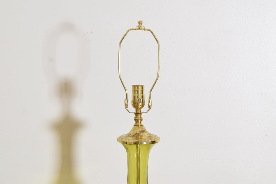 Pair of Chartreuse Lamps