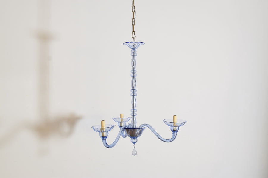 Murano Blown Glass 3-Light Chandelier