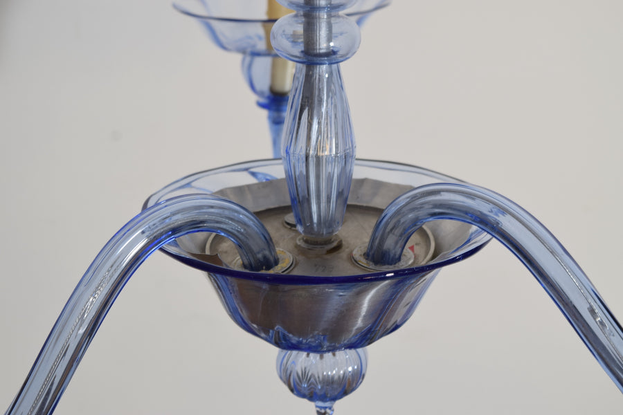 Murano Blown Glass 3-Light Chandelier