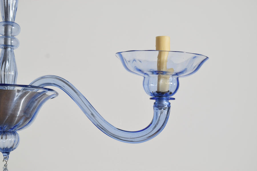 Murano Blown Glass 3-Light Chandelier