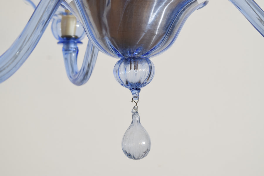Murano Blown Glass 3-Light Chandelier