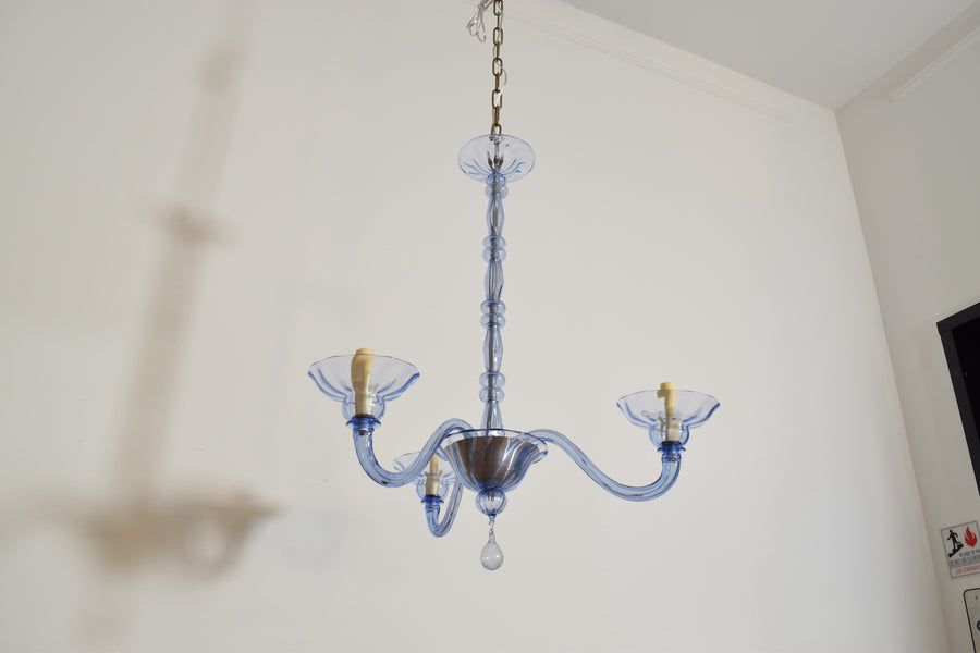 Murano Blown Glass 3-Light Chandelier