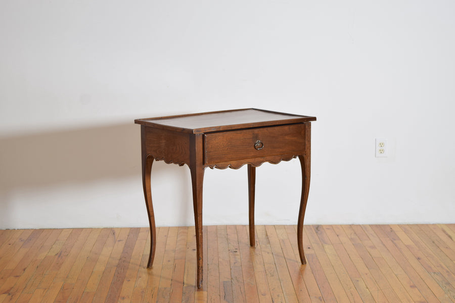 Walnut 1-Drawer Table
