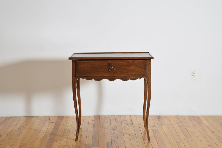 Walnut 1-Drawer Table