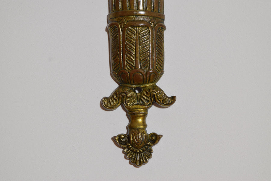Pair of Brass 2-Arm Sconces