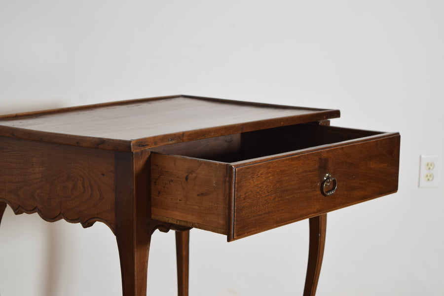 Walnut 1-Drawer Table