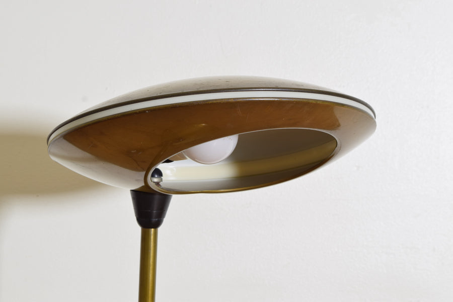 UFO Patinated Brass Table Lamp