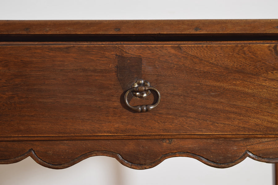 Walnut 1-Drawer Table