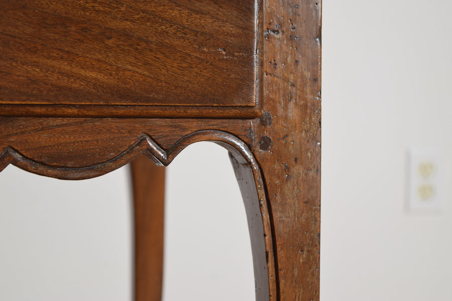 Walnut 1-Drawer Table