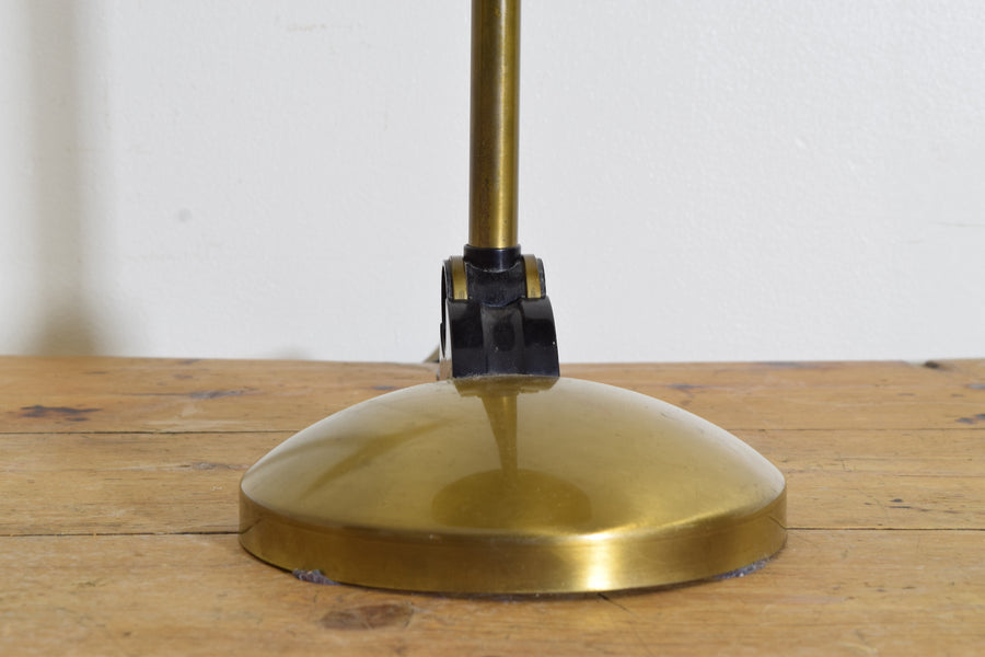 UFO Patinated Brass Table Lamp