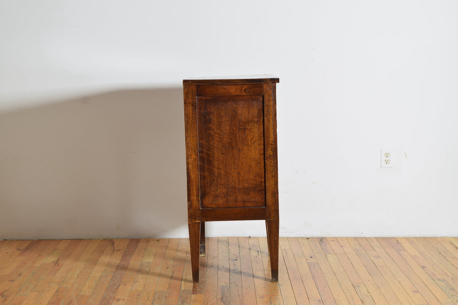 Walnut and Ebonized 8-Drawer Commode