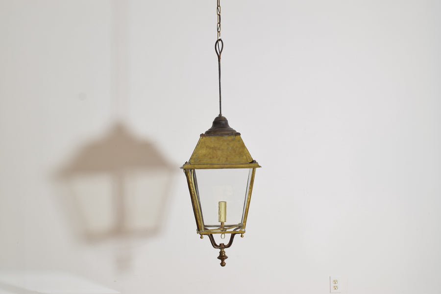 Brass Converted Gas Lantern