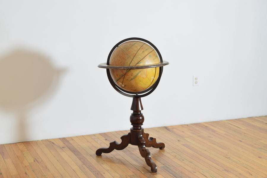 Walnut and Iron Celestial Globe