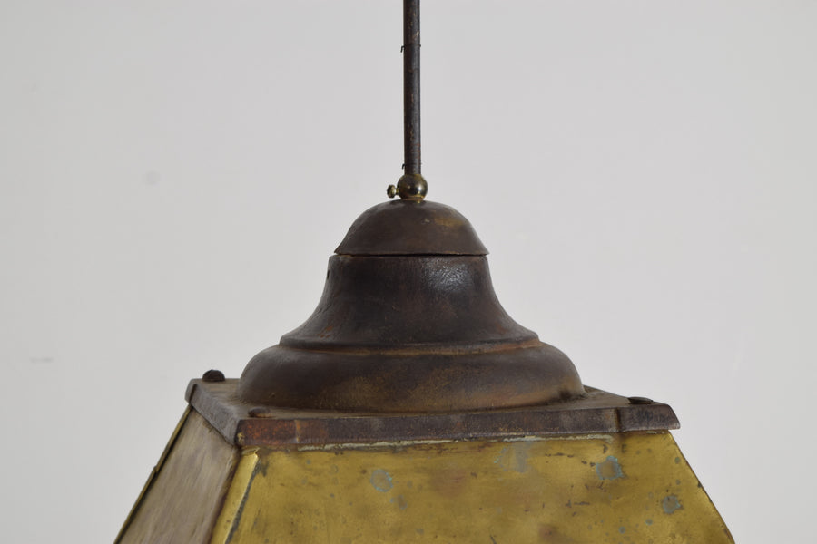 Brass Converted Gas Lantern