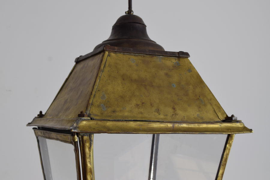 Brass Converted Gas Lantern