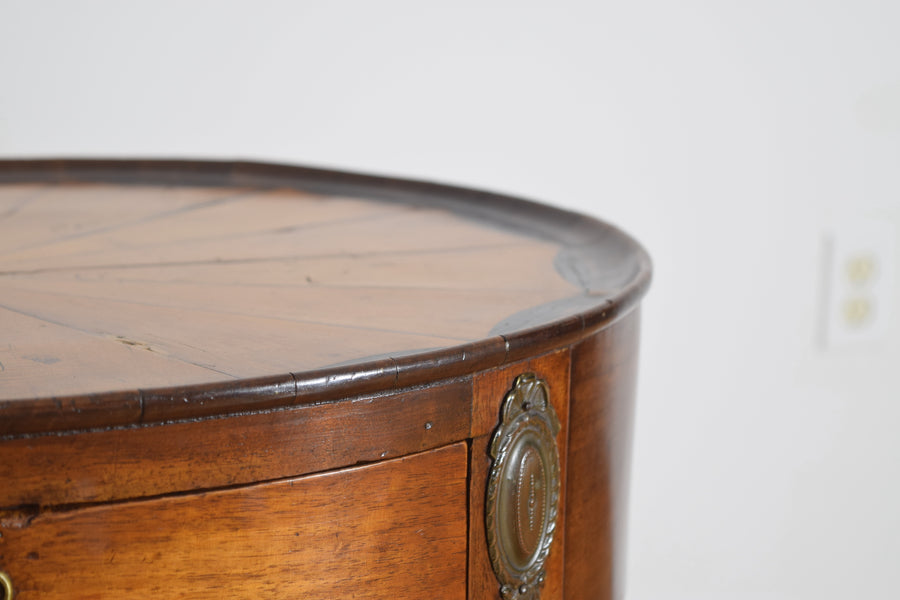 Ashwood and Ebonized 1-Drawer Side Table