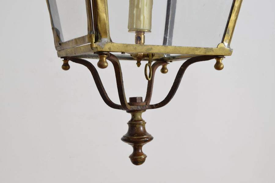 Brass Converted Gas Lantern
