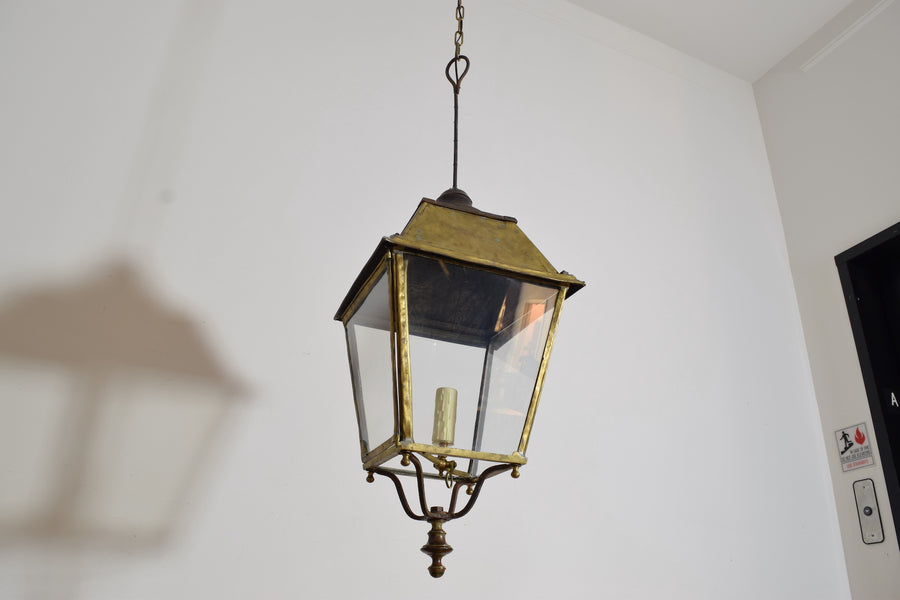 Brass Converted Gas Lantern