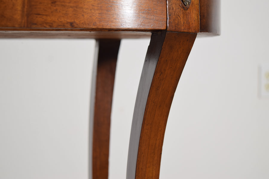 Ashwood and Ebonized 1-Drawer Side Table