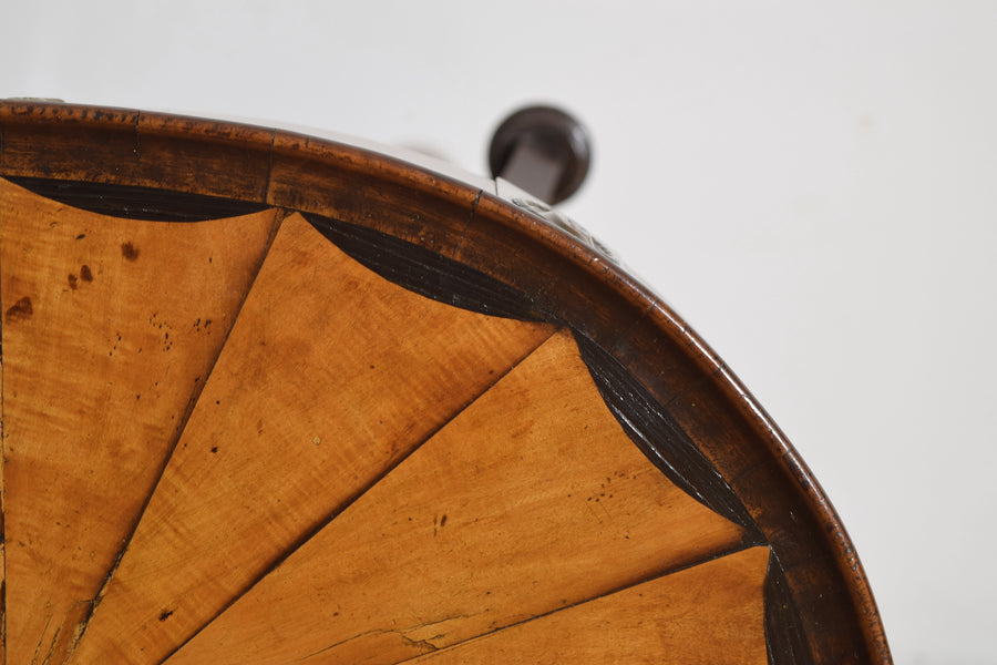 Ashwood and Ebonized 1-Drawer Side Table