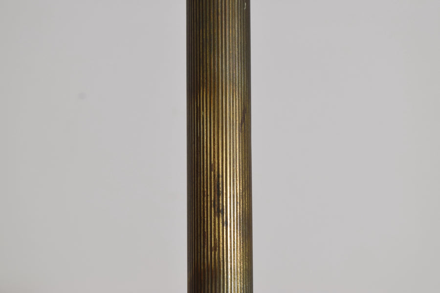 Brass and Glass 12-Light Chandelier