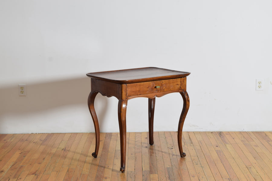 Walnut 1-Drawer Table