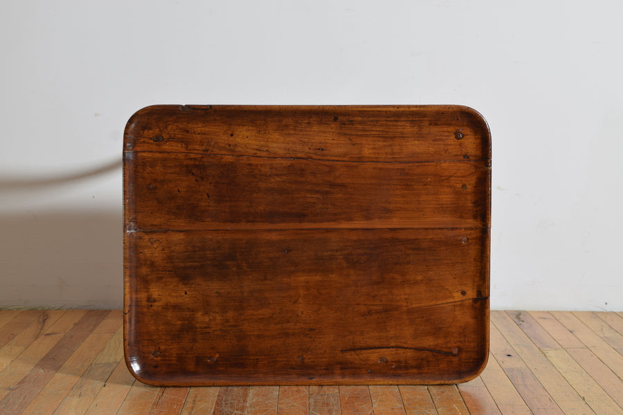 Walnut 1-Drawer Table