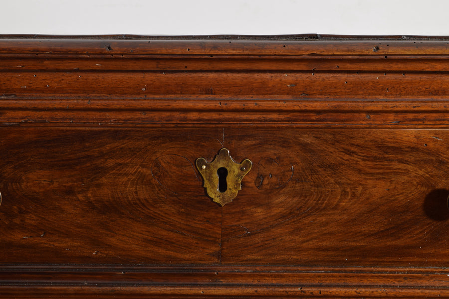 Walnut Veneered and Band Inlaid 3-Drawer Commode