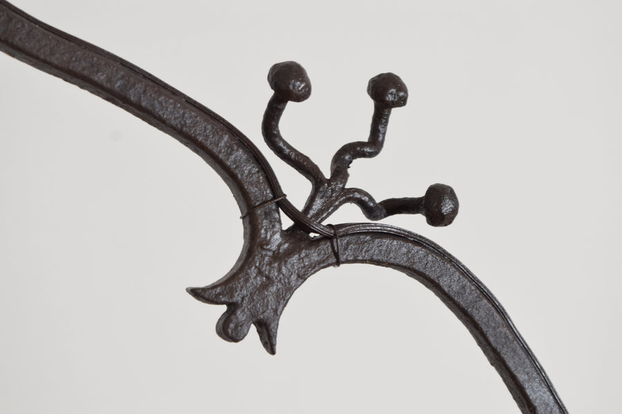 Wrought Iron 3-Light Horizontal Chandelier