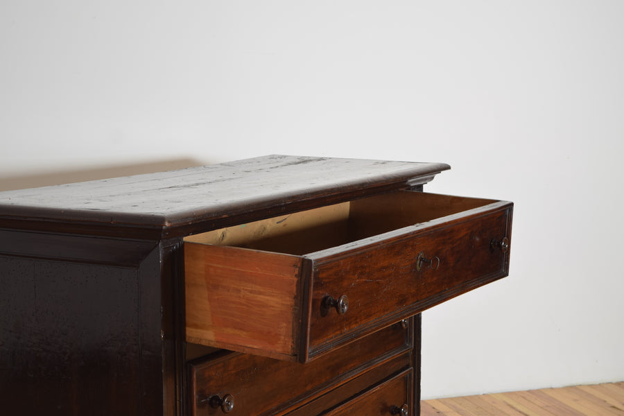 Walnut 3-Drawer Commode