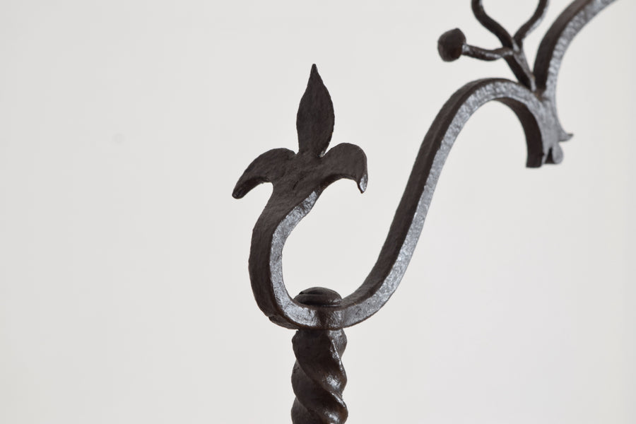 Wrought Iron 3-Light Horizontal Chandelier