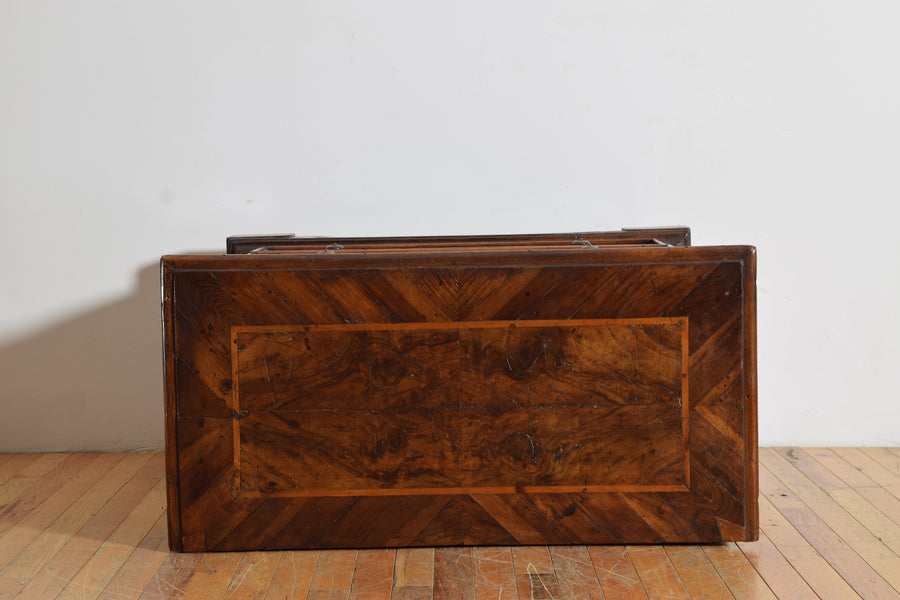 Walnut Veneered and Band Inlaid 3-Drawer Commode