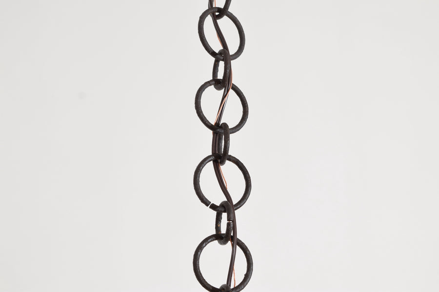 Wrought Iron 3-Light Horizontal Chandelier