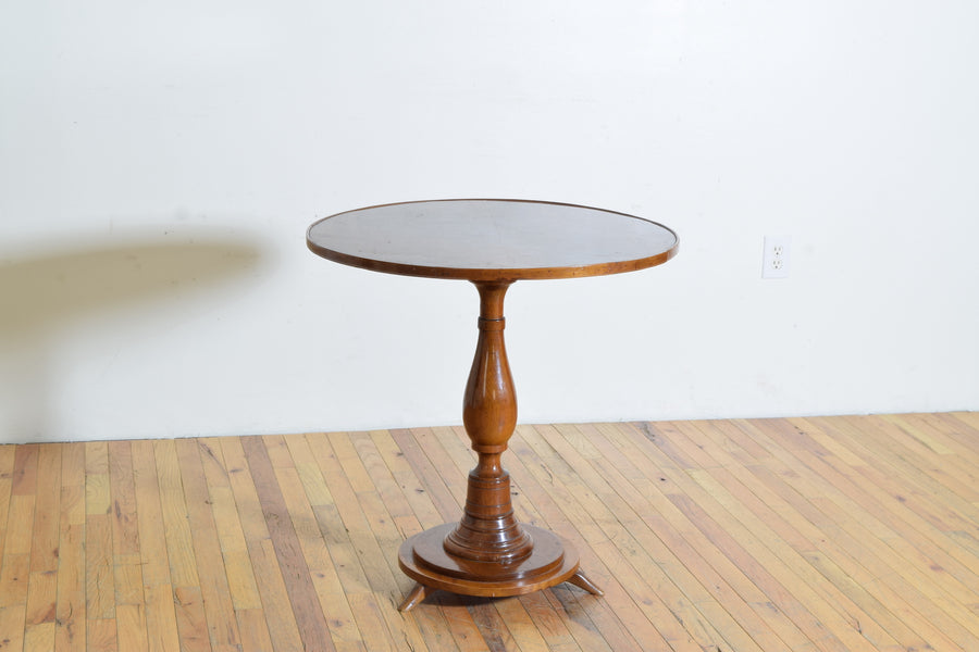Turned Walnut Center or Side Table